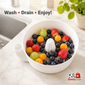 FlowWash Bowl - Smart Rice, Fruit & Veggie Washer